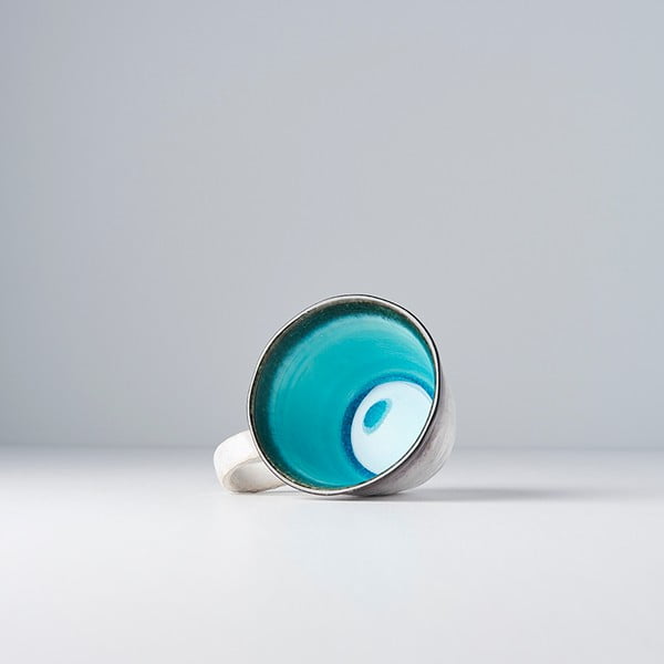 Cană din ceramică MIJ, 250 ml, albastru-alb-image-2