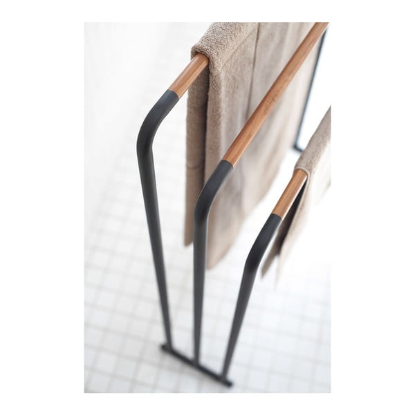 Suport pentru prosoape YAMAZAKI Plane, negru-image-1