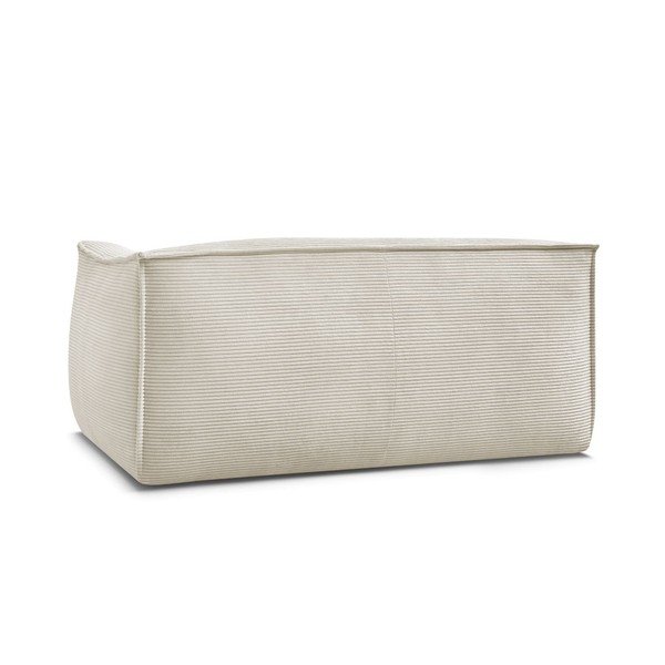 Canapea bej cu tapițerie din catifea reiată  170 cm Giorgia – Bobochic Paris-image-4