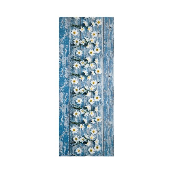 Covor foarte rezistent Webtappeti Camomilla, 58 x 80 cm, albastru-image-1
