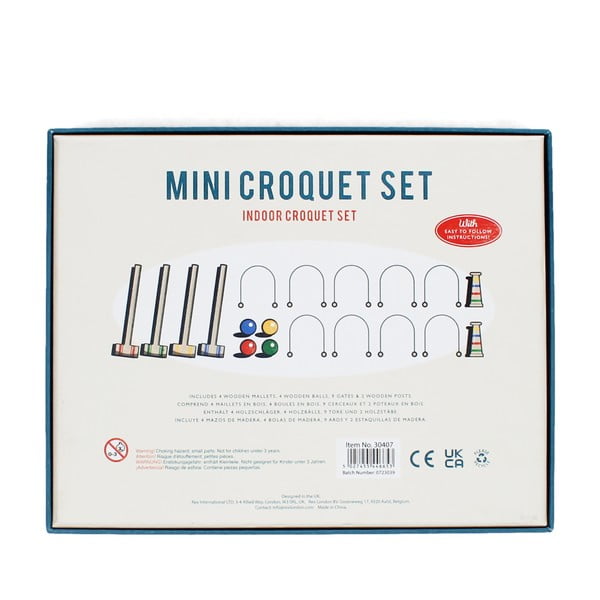 Joc crichet de masă Mini Croquet Set – Rex London-image-3