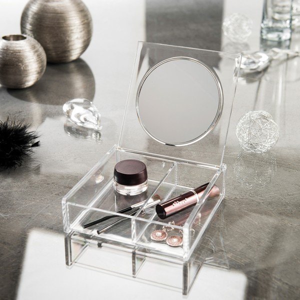 Organizator pentru cosmetice cu oglindă Compactor Nice-image-1