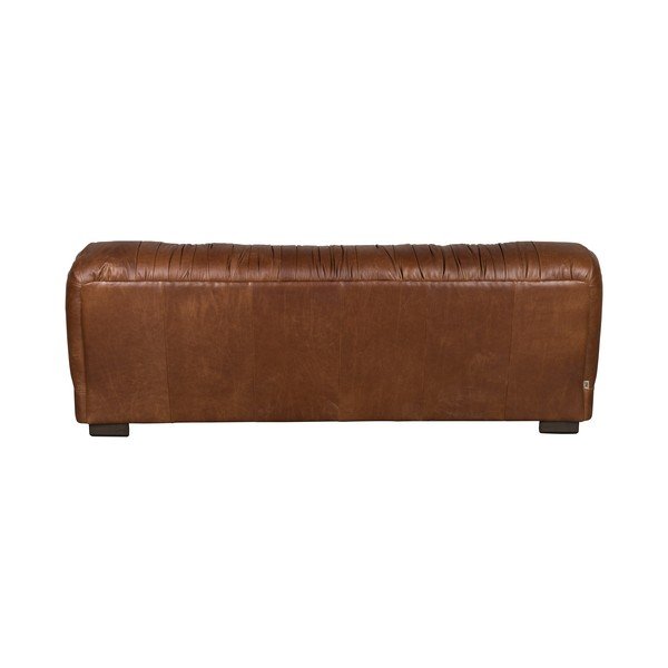 Canapea maro cu tapițerie din piele 214 cm Douglas – Dutchbone-image-3