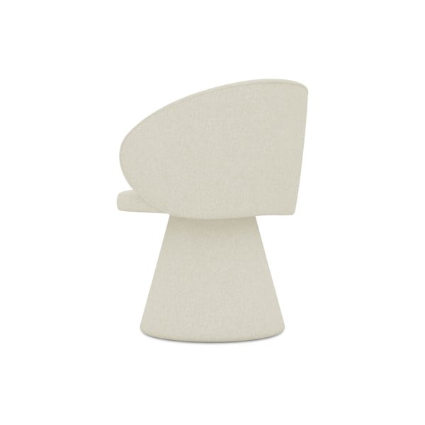 Scaun de sufragerie crem tapițat Uala – Makamii-image-3