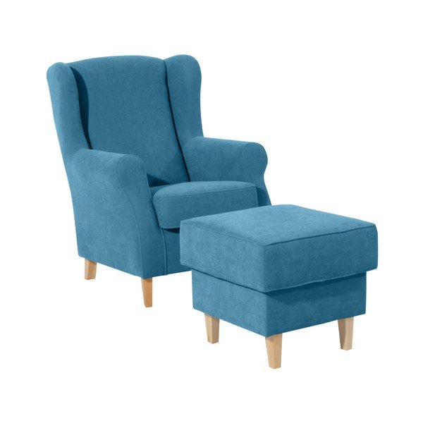 Taburet Max Winzer Lorris, albastru petrol-image-2