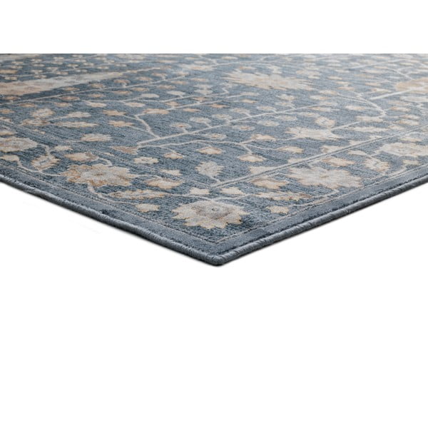 Covor din viscoză Universal Vintage Flowers, 160 x 230 cm, albastru-image-2