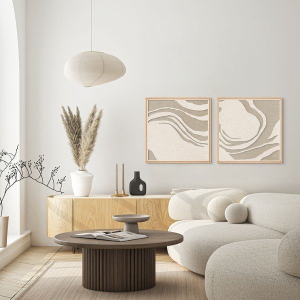 Tablou cu ramă/acustic 3D 62x62 cm Sacred Silence 2 – Malerifabrikken-image-1