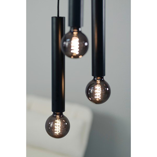 Lustră neagră cu abajur din metal 25x25 cm Sencillo - Markslöjd-image-2