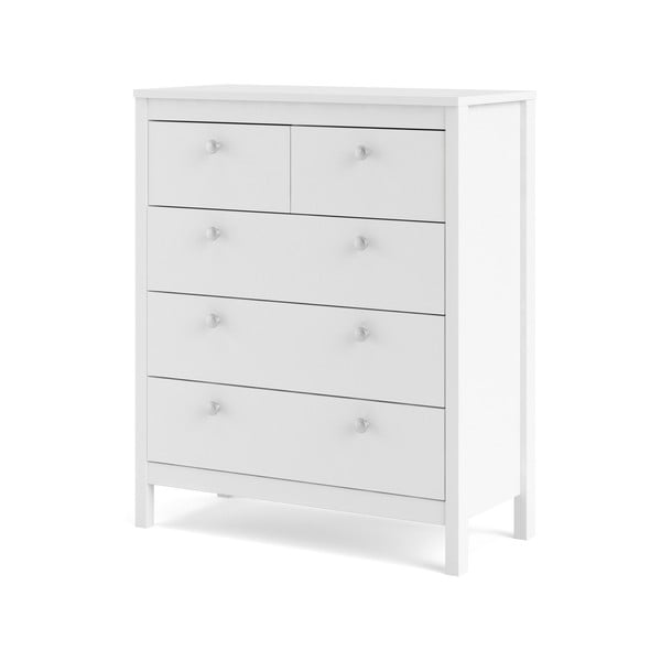 Comodă albă înaltă 82x99 cm Madrid – Tvilum-image-3