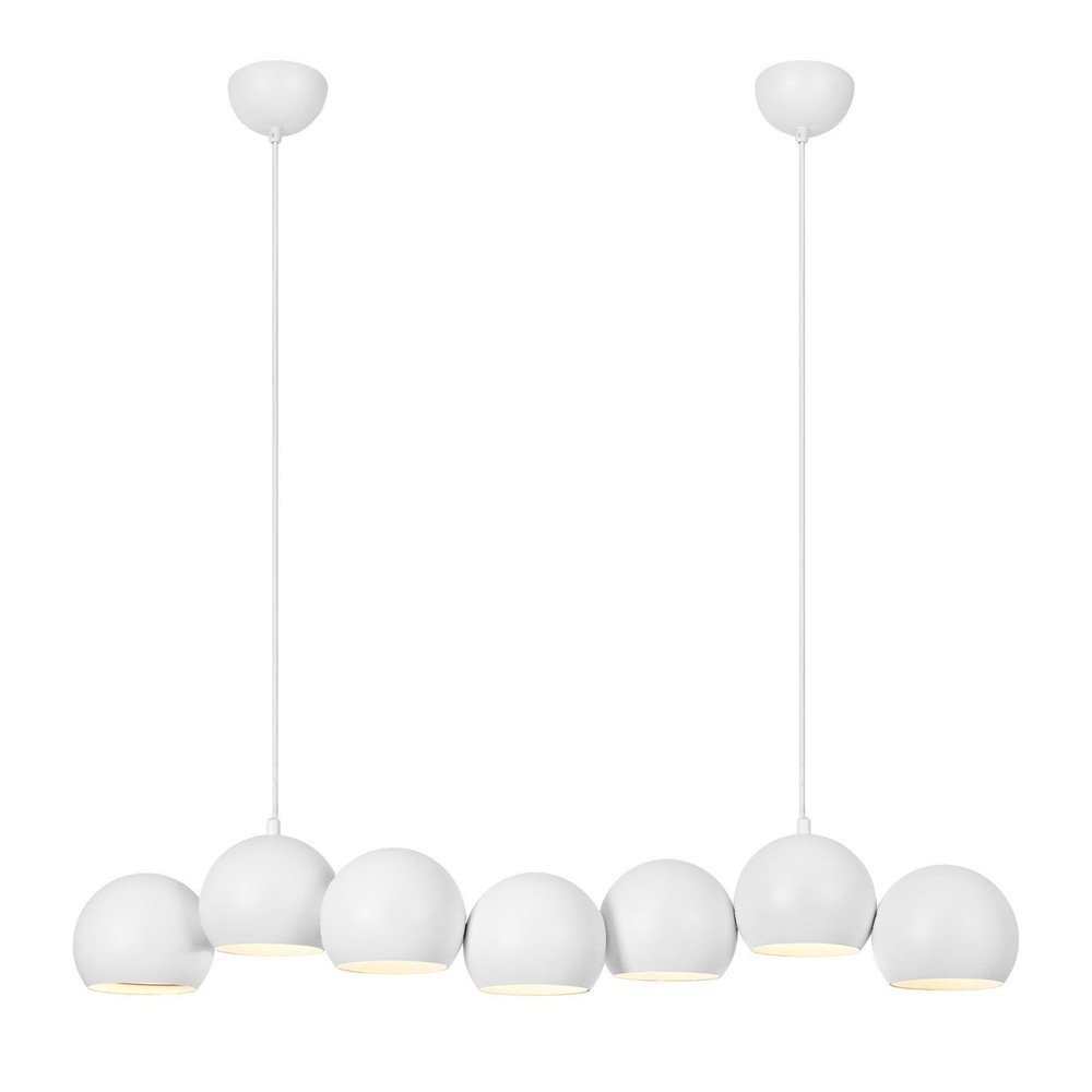 Lustră albă cu abajur din metal Cupolo – Markslöjd