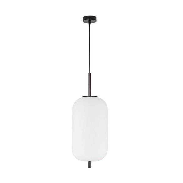 Lustră albă/neagră din sticlă ø 22 cm Lato – Nova Luce
