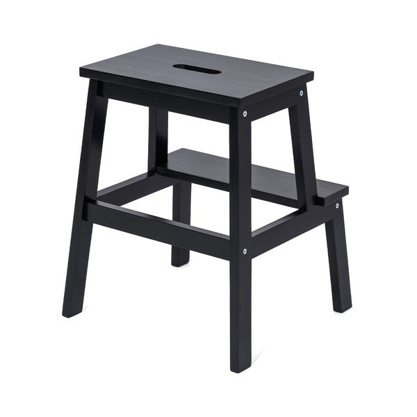 Scaun din lemn de cauciuc negru Corg - Bonami Selection-image-1