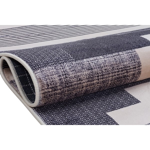 Covor lavabil gri-bej 160x100 cm - Vitaus-image-3
