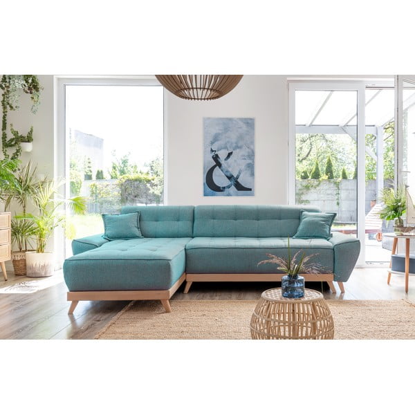 Colțar turcoaz extensibil (cu colț variabil) Dazzling Daisy – Miuform-image-1