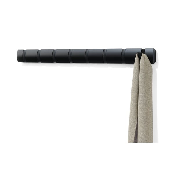 Cuier de perete negru din lemn masiv de frasin Flip – Umbra-image-4