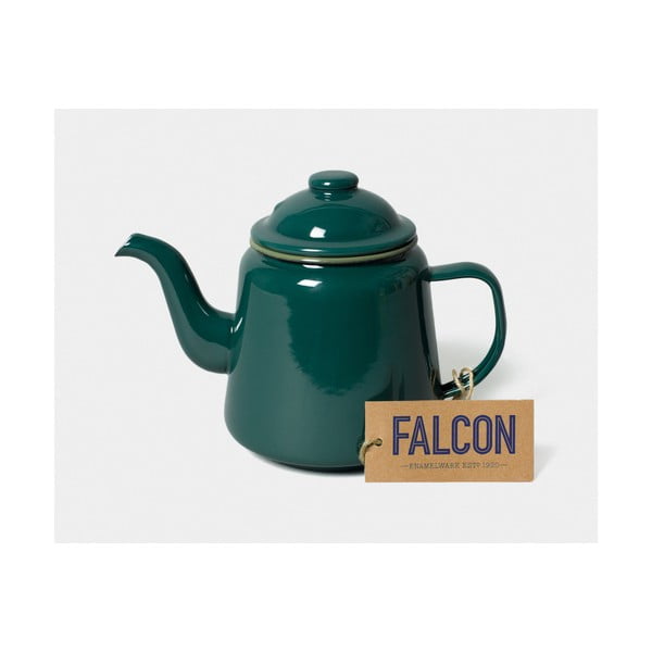 Ceainic smălțuit Falcon Enamelware, 1 l, verde