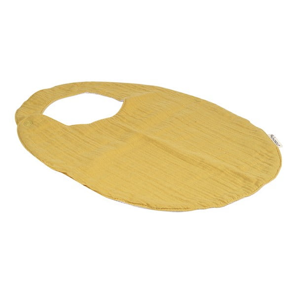 Bavețică din muselină Kindsgut Oslo, galben muștar-image-2