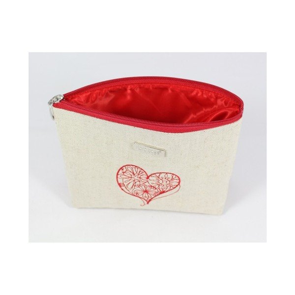 Portfard Dara bags Baggie Big No.497, bej - roșu-image-2