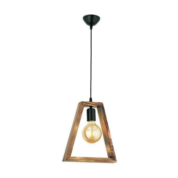 Lustră din lemn de carpen Geometrik Triangle