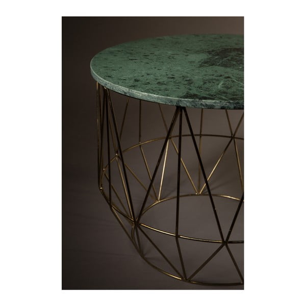 Măsuță auxiliară cu blat din marmură Dutchbone, ⌀ 51 cm-image-1