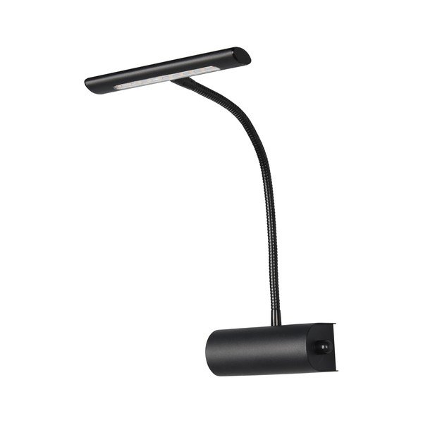 Aplică de perete negru-mat LED cu structură flexibilă/cu intensitate reglabilă Curtis – Trio
