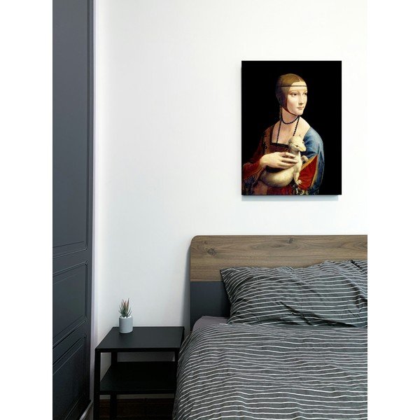 Tablou - reproducere 50x70 cm Lady with an Ermine, Leonardo Da Vinci – Fedkolor-image-1