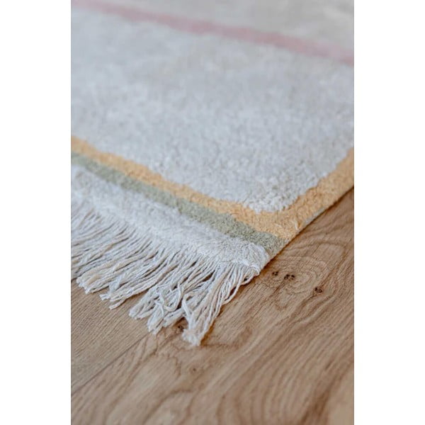 Covor roz/crem lavabil/țesut manual din bumbac 200x300 cm Lanes Vintage Nude – Lorena Canals-image-3