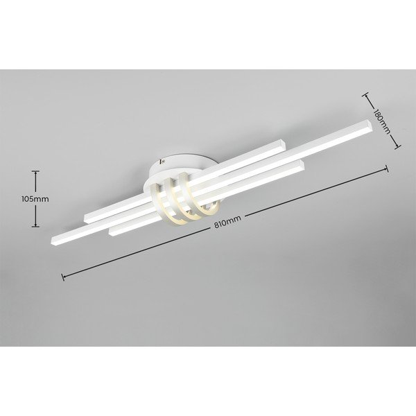 Plafonieră albă LED 18x81 cm Cinto – Reality-image-4