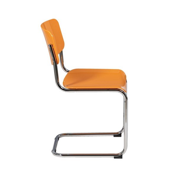 Scaune de dining portocalii 4 buc. Chrome – Ixia-image-3