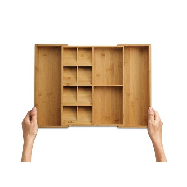 Organizator de tacâmuri în culoare naturală ajustabil din bambus 32 x 40 cm DrawerStore Bamboo – Joseph Joseph-image-4