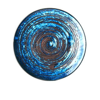 Farfurie din ceramică MIJ Copper Swirl, ø 29 cm, albastru
