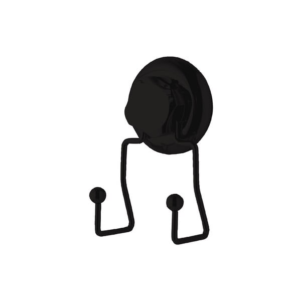 Cârlig dublu autoadeziv de perete Compactor Bestlock, negru-image-3