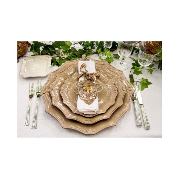 Farfurie din ceramică Costa Nova Barroco, Ø 36 cm, gri - maro-image-1