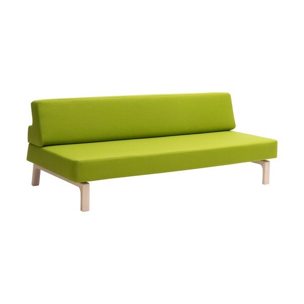 Canapea extensibilă Softline Lazy, galben lime-image-3