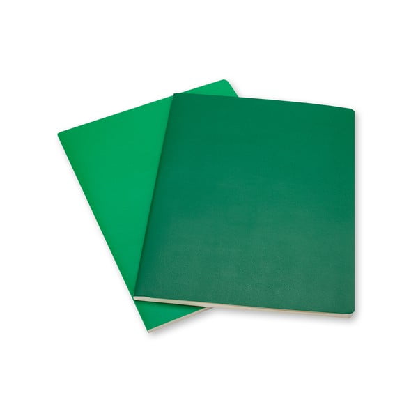 Set 2 caiete de notițe Moleskine Volant 25x19 cm, verde + hârtie dictando