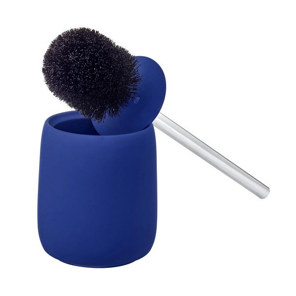 Perie de WC albastră din ceramică Sono – Blomus-image-1