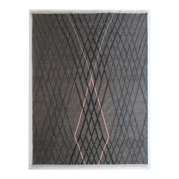 Covor din lână țesut manual Linie Design Wimpole, 170 x 240 cm, gri 