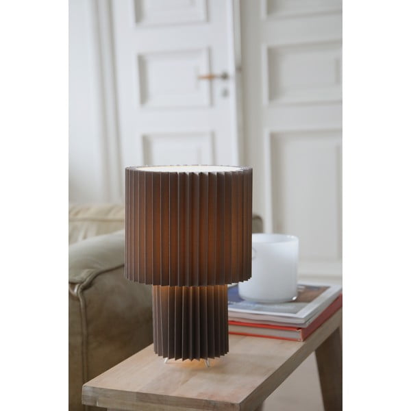 Veioză gri cu abajur textil (înălțime 32 cm) Catis – Markslöjd-image-1