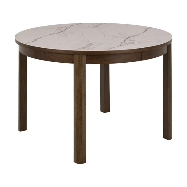 Masă de dining rotundă extensibilă cu blat ceramic ø 120 cm Southampton – Actona