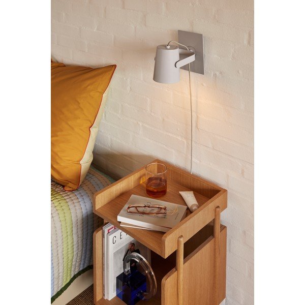 Noptieră în culoare naturală cu aspect de lemn de stejar Archive – Hübsch-image-3