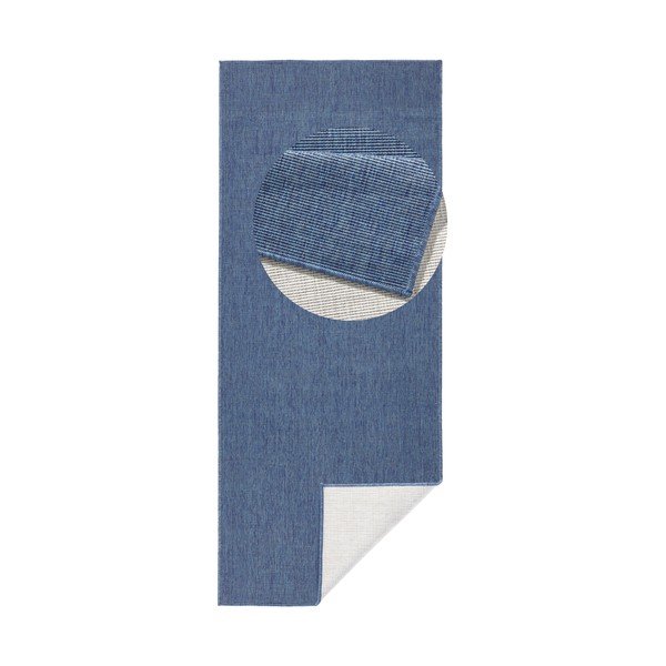 Covor adecvat pentru exterior NORTHRUGS Miami, 80 x 250 cm, albastru