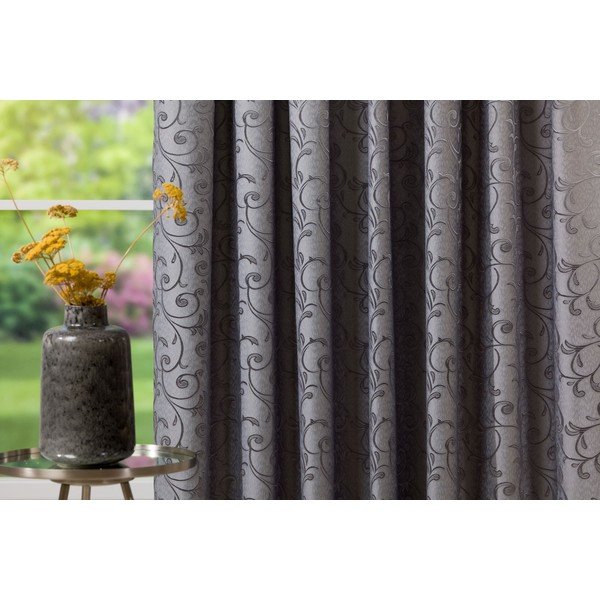 Draperie gri din jacquard 210x245 cm Glory – Mendola Fabrics-image-3