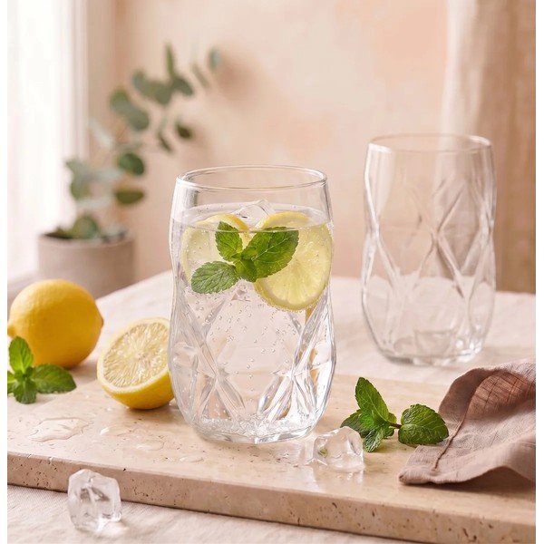 Pahare 6 buc. din sticlă borosilicată 400 ml Geo – Vialli Design-image-3