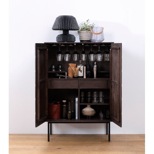 Dulap maro închis 90x130 cm Latina – Unique Furniture-image-1