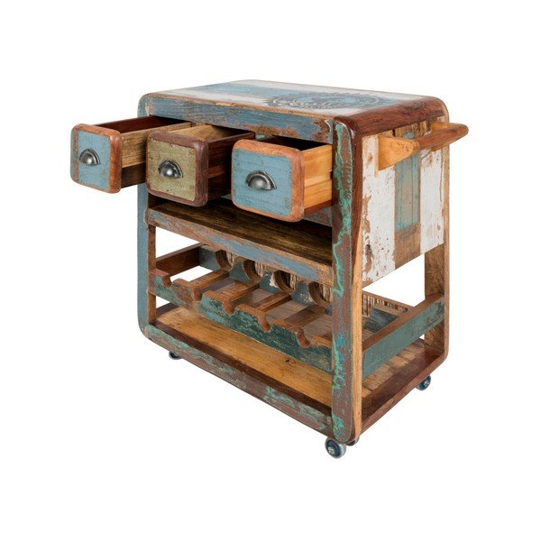 Comodă cu suport pentru sticle de vin Canett Bombay-image-2