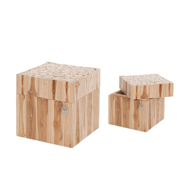  Set 2 cutii din lemn, Dijk Natural Collections