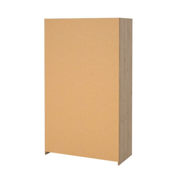 Șifonier alb/bej cu aspect de lemn de stejar 105x180 cm Kit – Tvilum-image-1