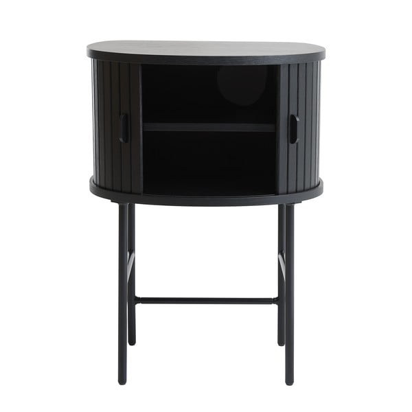 Noptieră neagră Nola – Unique Furniture-image-1