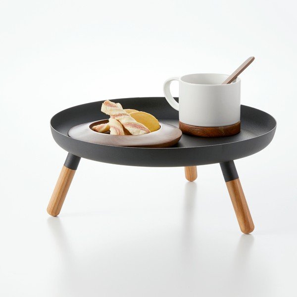 Tavă de servit din metal ø 32 cm – YAMAZAKI-image-2