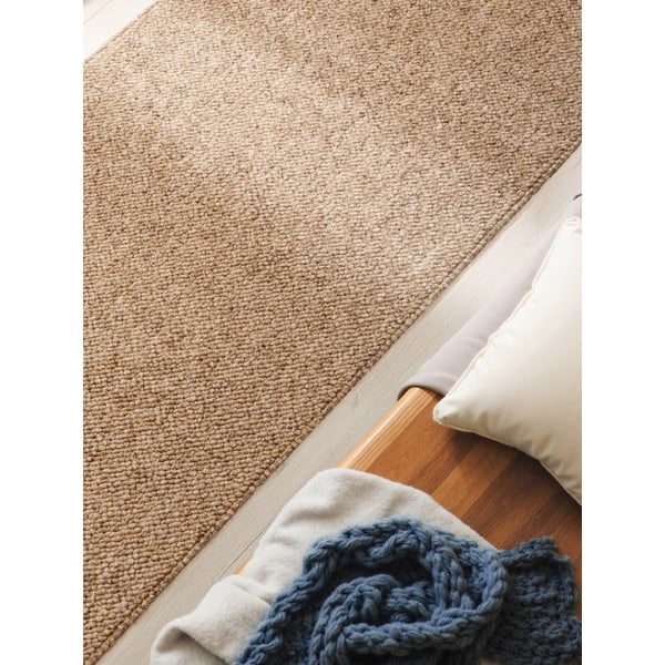 Covor tip traversă maro deschis lavabil 80x240 cm Rocco Caramel – Elle Decoration-image-3